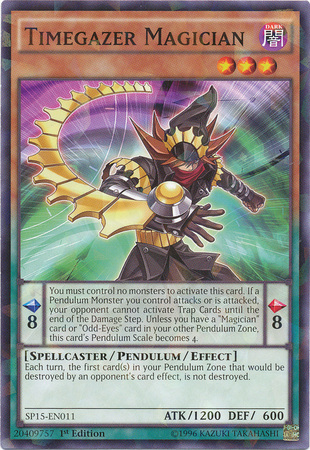 Timegazer Magician [SP15-EN011] Shatterfoil Rare | Jomio and Rueliete's Cards and Comics