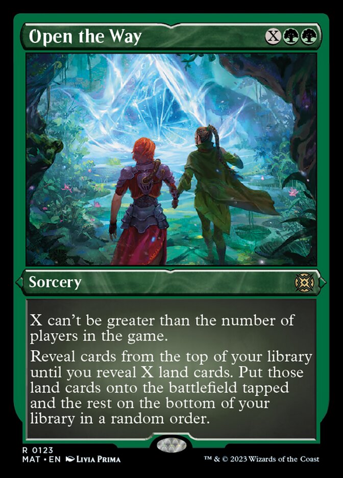 Open the Way (Foil Etched) [March of the Machine: The Aftermath] | Jomio and Rueliete's Cards and Comics