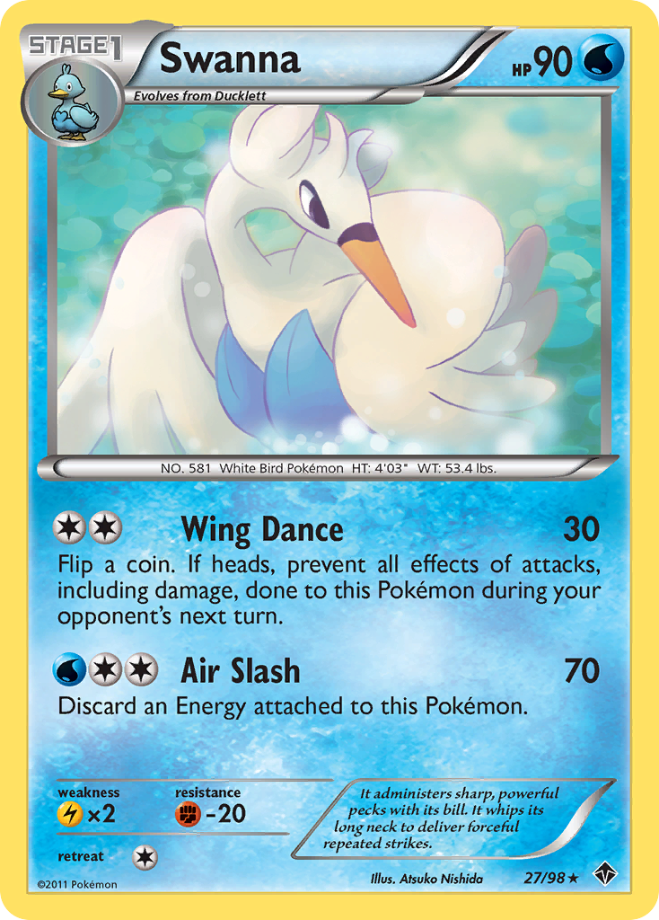 Swanna (27/98) [Black & White: Emerging Powers] | Jomio and Rueliete's Cards and Comics