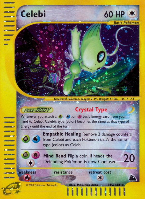 Celebi (145/144) [Skyridge] | Jomio and Rueliete's Cards and Comics