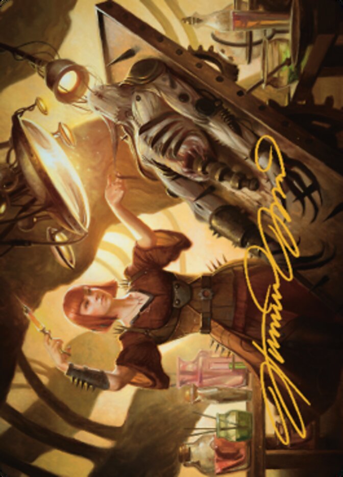 Ashnod, Flesh Mechanist Art Card (Gold-Stamped Signature) [The Brothers' War Art Series] | Jomio and Rueliete's Cards and Comics