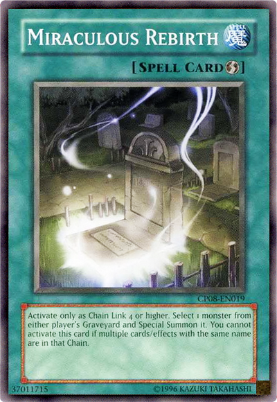 Miraculous Rebirth [CP08-EN019] Common | Jomio and Rueliete's Cards and Comics