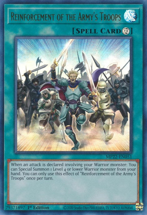 Reinforcement of the Armys Troops [MP22-EN051] Ultra Rare | Jomio and Rueliete's Cards and Comics