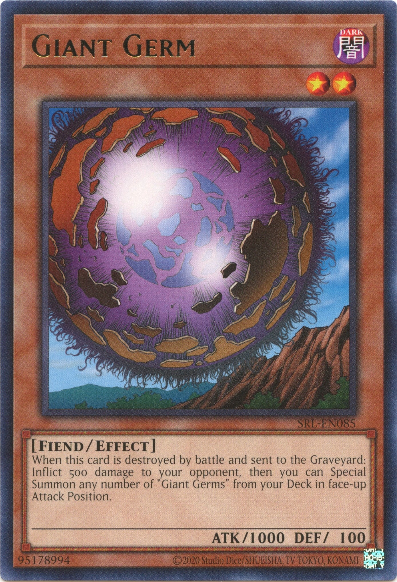 Giant Germ (25th Anniversary) [SRL-EN085] Rare | Jomio and Rueliete's Cards and Comics