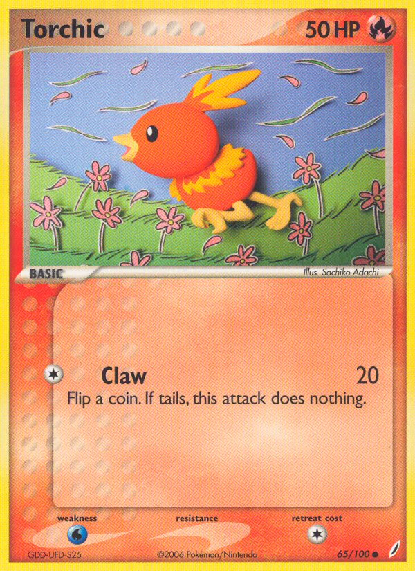 Torchic (65/100) [EX: Crystal Guardians] | Jomio and Rueliete's Cards and Comics