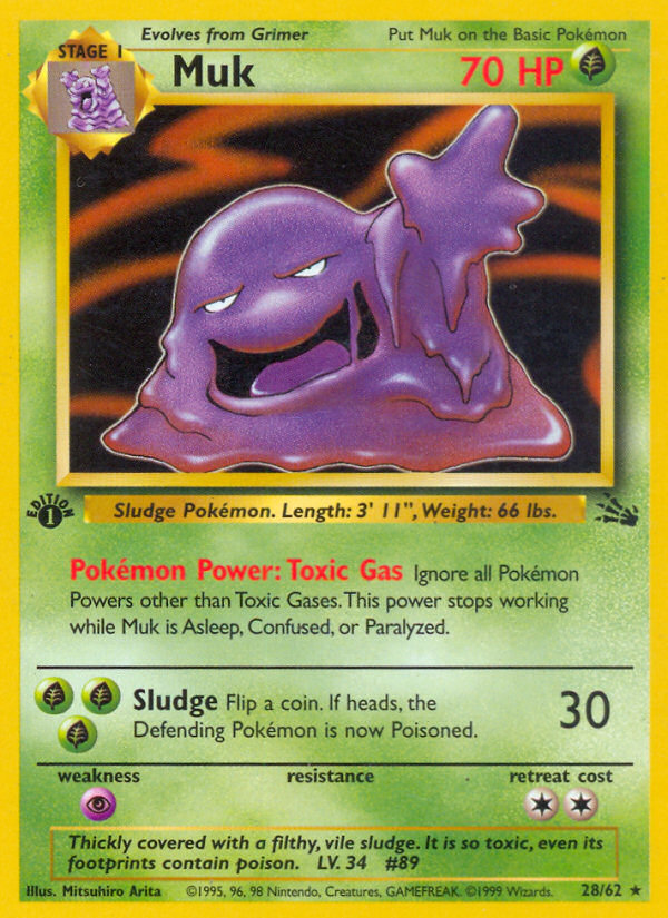 Muk (28/62) [Fossil 1st Edition] | Jomio and Rueliete's Cards and Comics