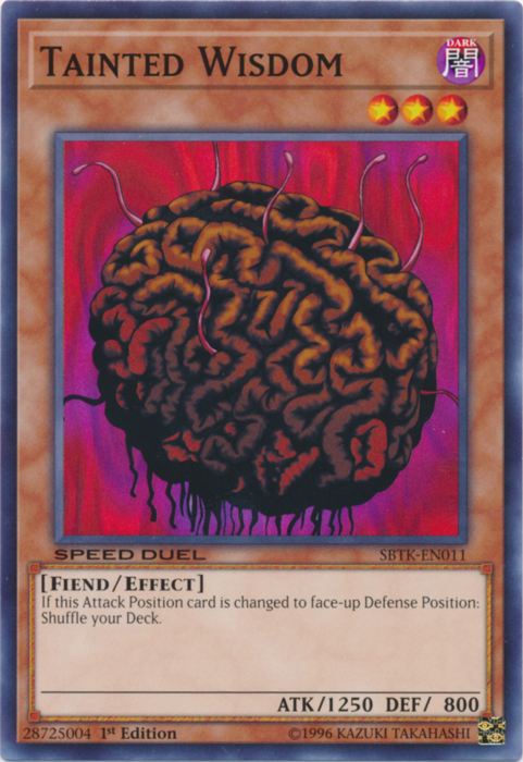 Tainted Wisdom [SBTK-EN011] Common | Jomio and Rueliete's Cards and Comics