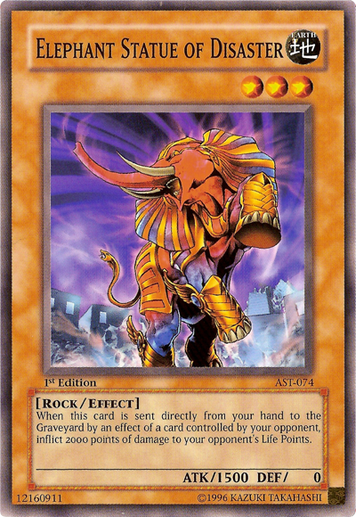 Elephant Statue of Disaster [AST-074] Common | Jomio and Rueliete's Cards and Comics
