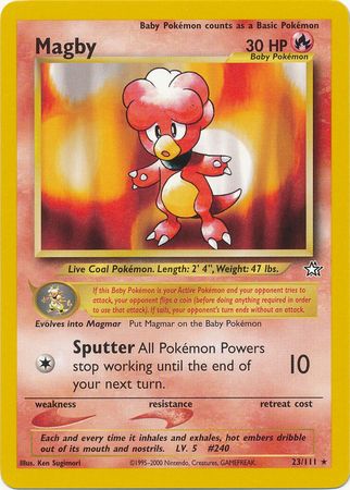 Magby (23/111) [Neo Genesis Unlimited] | Jomio and Rueliete's Cards and Comics