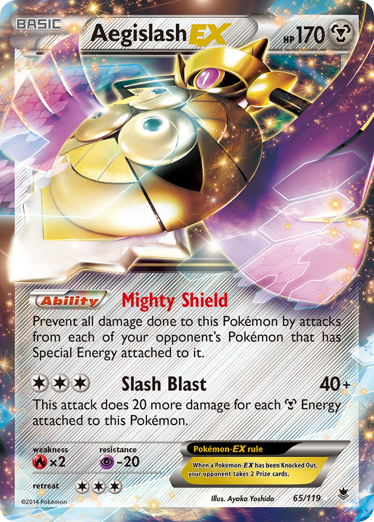 Aegislash EX (65/119) [XY: Phantom Forces] | Jomio and Rueliete's Cards and Comics