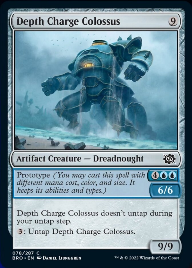 Depth Charge Colossus [The Brothers' War] | Jomio and Rueliete's Cards and Comics