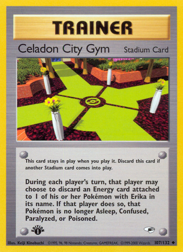 Celadon City Gym (107/132) [Gym Heroes 1st Edition] | Jomio and Rueliete's Cards and Comics