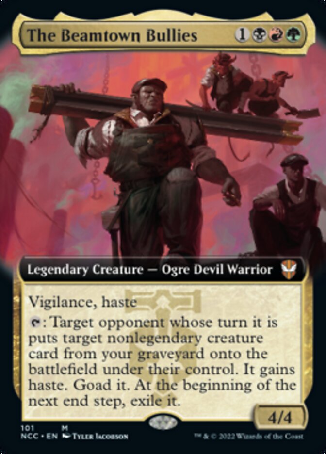 The Beamtown Bullies (Extended Art) [Streets of New Capenna Commander] | Jomio and Rueliete's Cards and Comics