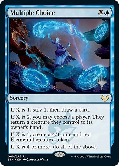 Multiple Choice (Promo Pack) [Strixhaven: School of Mages Promos] | Jomio and Rueliete's Cards and Comics