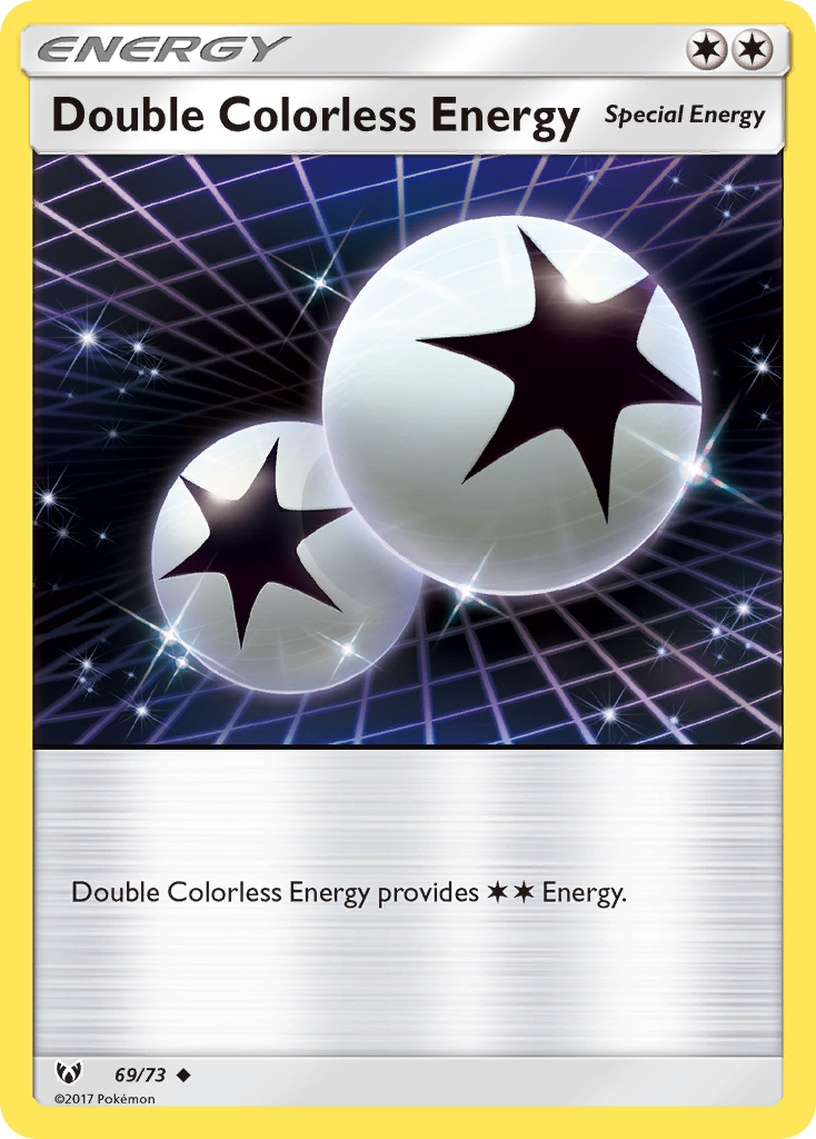 Double Colorless Energy (69/73) [Sun & Moon: Shining Legends] | Jomio and Rueliete's Cards and Comics