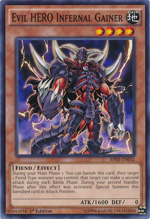 Evil HERO Infernal Gainer [BP03-EN032] Common | Jomio and Rueliete's Cards and Comics