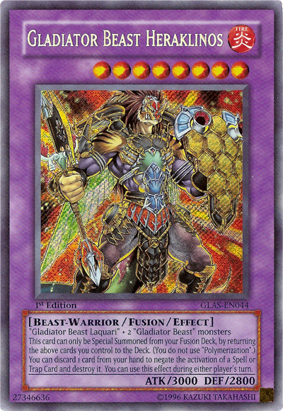Gladiator Beast Heraklinos [GLAS-EN044] Secret Rare | Jomio and Rueliete's Cards and Comics