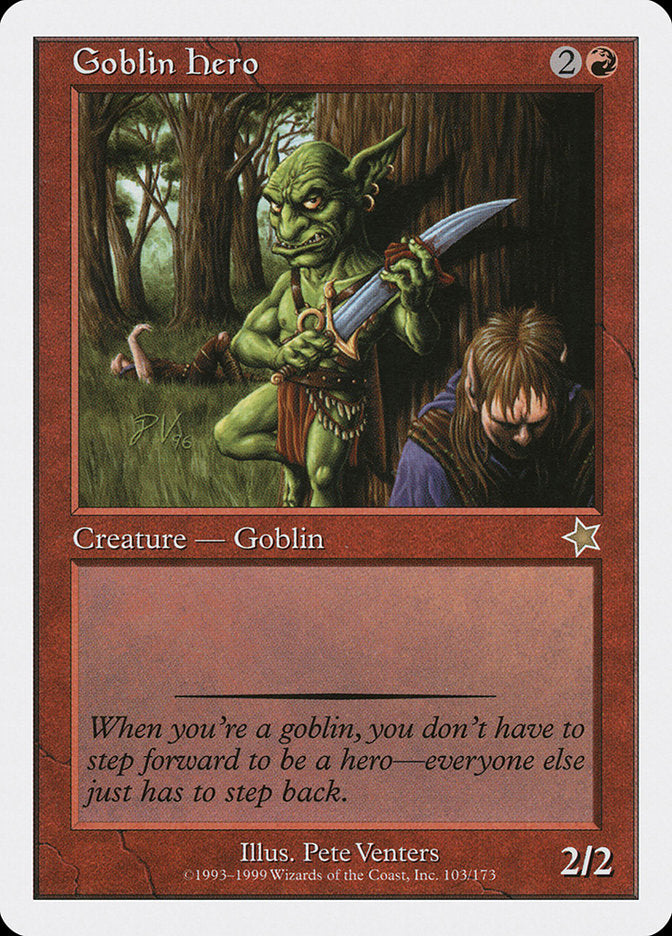 Goblin Hero [Starter 1999] | Jomio and Rueliete's Cards and Comics