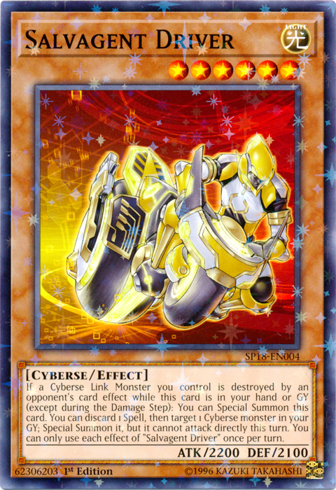 Salvagent Driver (Starfoil) [SP18-EN004] Starfoil Rare | Jomio and Rueliete's Cards and Comics