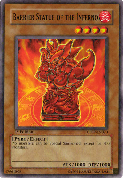 Barrier Statue of the Inferno [CDIP-EN020] Common | Jomio and Rueliete's Cards and Comics