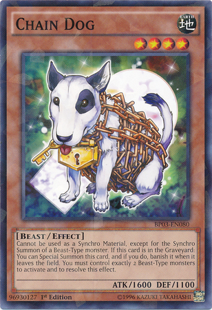Chain Dog (Shatterfoil) [BP03-EN080] Common | Jomio and Rueliete's Cards and Comics