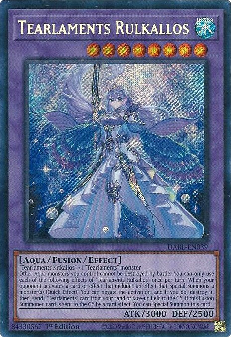 Tearlaments Rulkallos [DABL-EN039] Secret Rare | Jomio and Rueliete's Cards and Comics