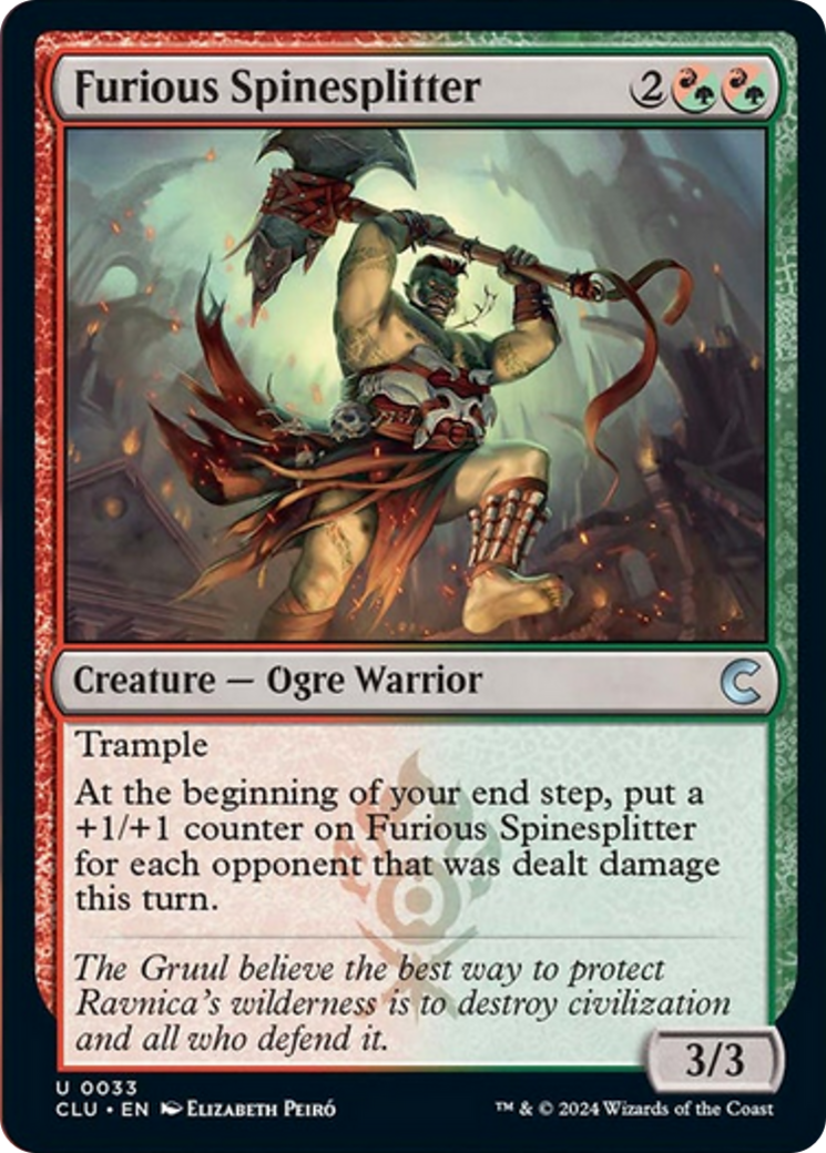 Furious Spinesplitter [Ravnica: Clue Edition] | Jomio and Rueliete's Cards and Comics