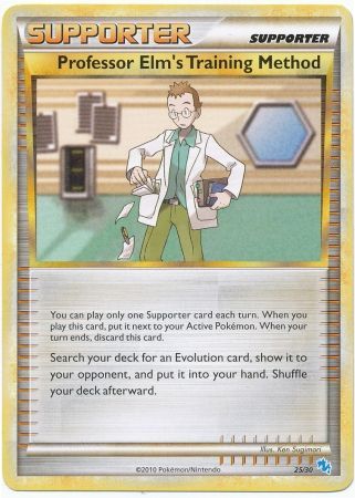 Professor Elm's Training Method (25/30) [HeartGold & SoulSilver: Trainer Kit - Gyarados] | Jomio and Rueliete's Cards and Comics