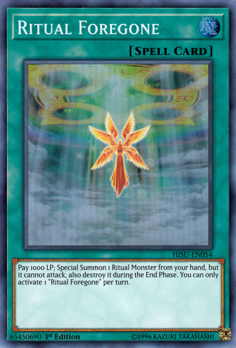 Ritual Foregone [HISU-EN054] Super Rare | Jomio and Rueliete's Cards and Comics