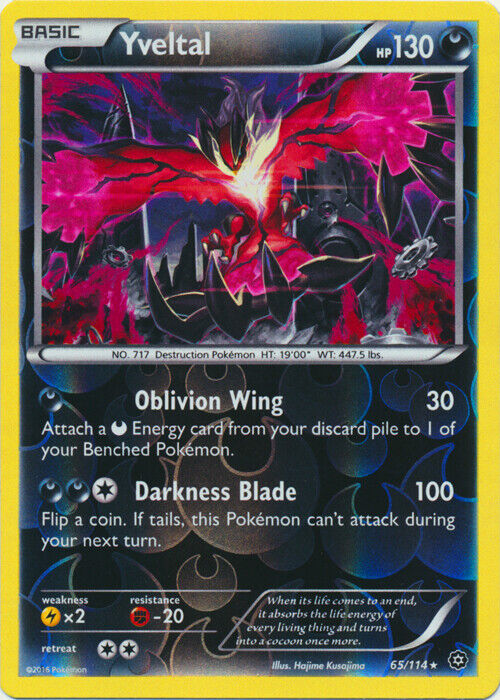 Yveltal (65/114) [XY: Steam Siege] | Jomio and Rueliete's Cards and Comics
