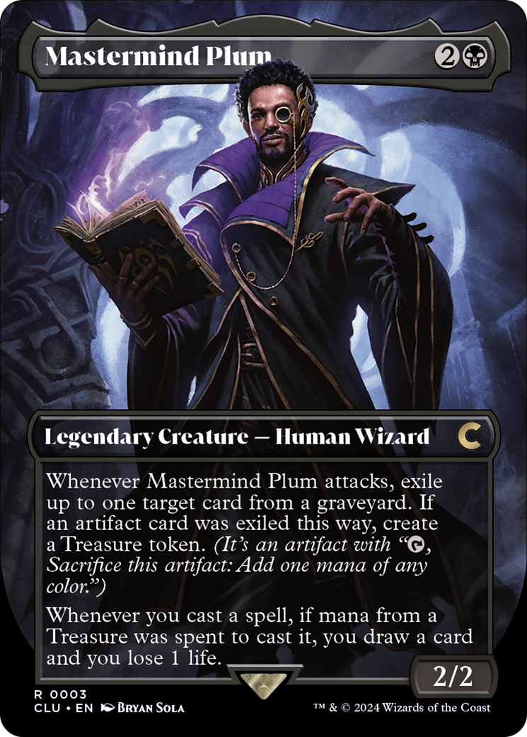 Mastermind Plum (Borderless) [Ravnica: Clue Edition] | Jomio and Rueliete's Cards and Comics