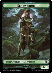 Elf Warrior // Insect Double Sided Token [The Lord of the Rings: Tales of Middle-Earth Commander Tokens] | Jomio and Rueliete's Cards and Comics
