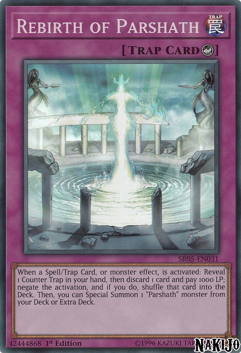 Rebirth of Parshath [SR05-EN031] Super Rare | Jomio and Rueliete's Cards and Comics