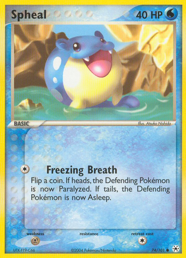 Spheal (74/101) [EX: Hidden Legends] | Jomio and Rueliete's Cards and Comics