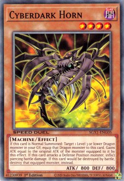 Cyberdark Horn [SGX1-ENG05] Common | Jomio and Rueliete's Cards and Comics