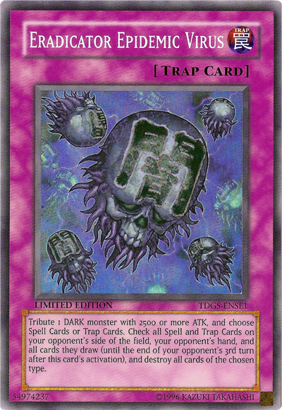 Eradicator Epidemic Virus [TDGS-ENSE1] Super Rare | Jomio and Rueliete's Cards and Comics