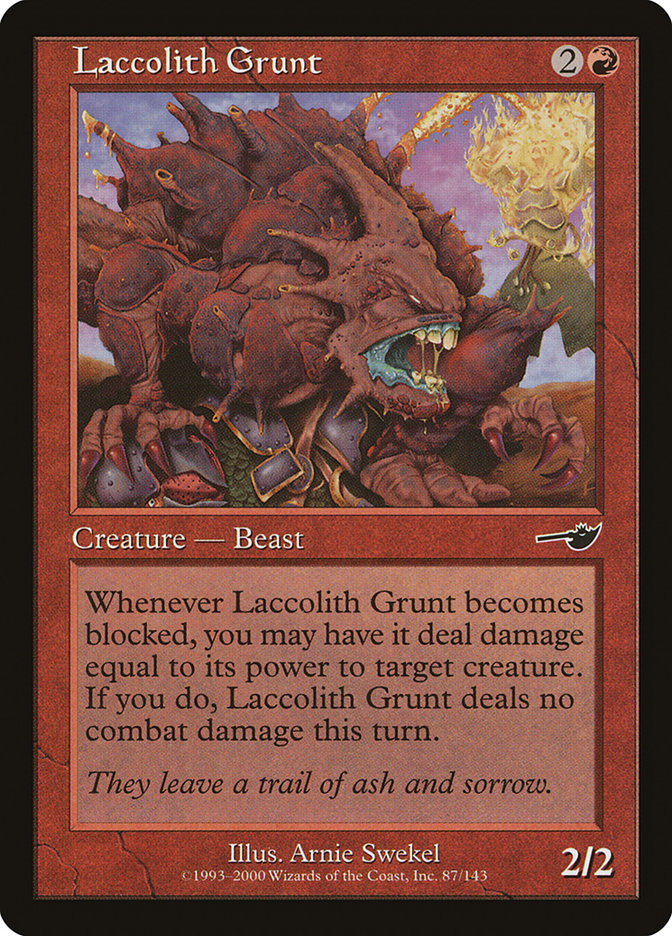 Laccolith Grunt [Nemesis] | Jomio and Rueliete's Cards and Comics
