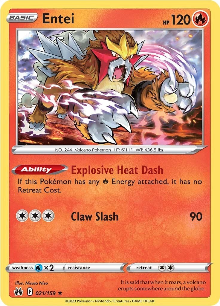 Entei (021/159) [Sword & Shield: Crown Zenith] | Jomio and Rueliete's Cards and Comics