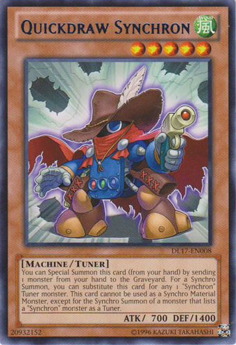 Quickdraw Synchron (Blue) [DL17-EN008] Rare | Jomio and Rueliete's Cards and Comics