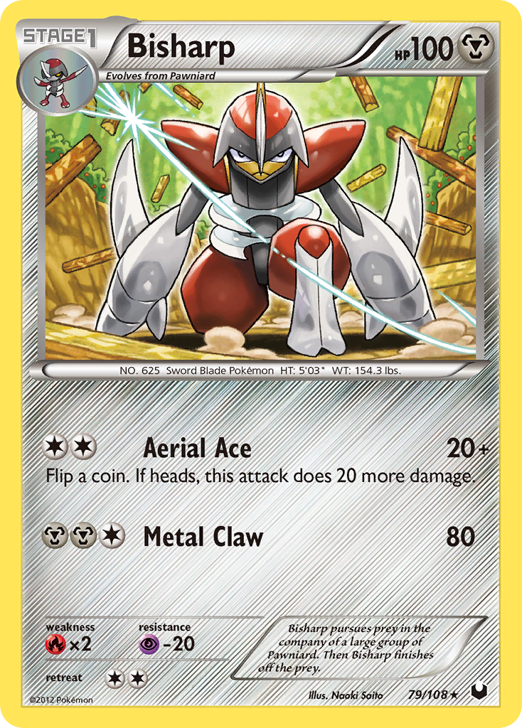 Bisharp (79/108) [Black & White: Dark Explorers] | Jomio and Rueliete's Cards and Comics