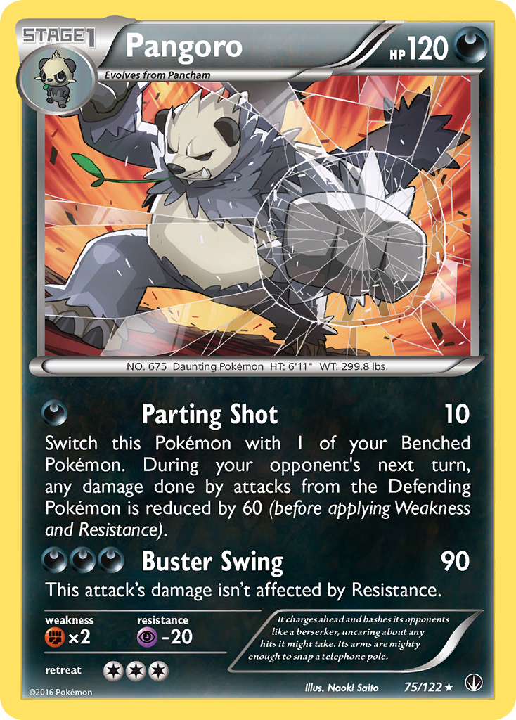 Pangoro (75/122) [XY: BREAKpoint] | Jomio and Rueliete's Cards and Comics
