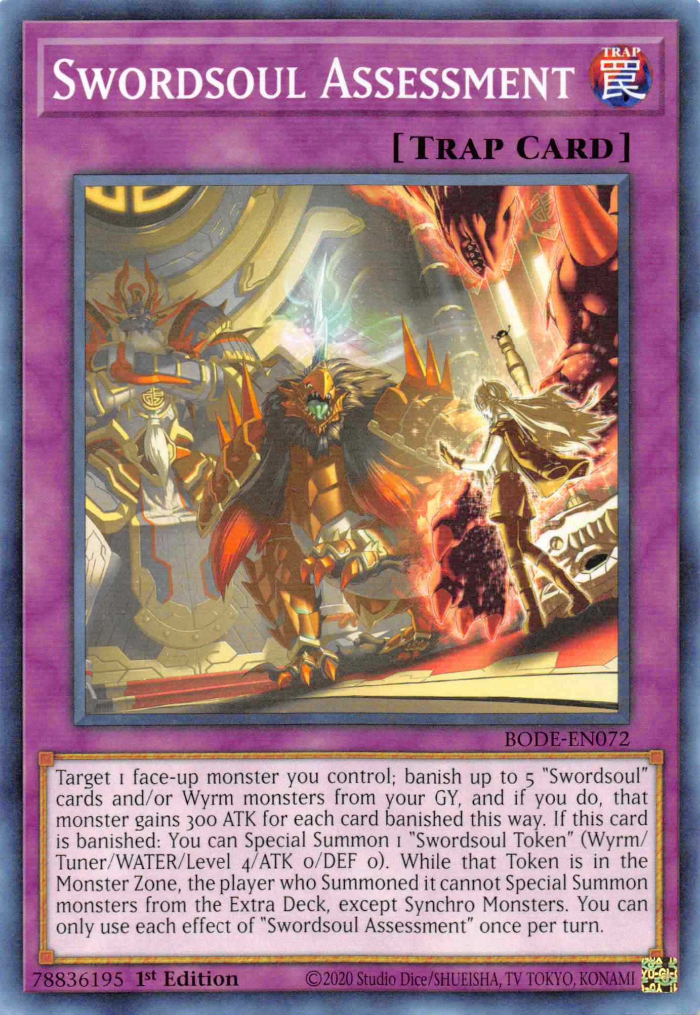 Swordsoul Assessment [BODE-EN072] Common | Jomio and Rueliete's Cards and Comics