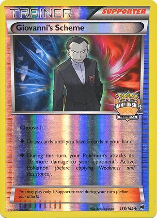 Giovanni's Scheme (138/162) (Championship Promo) [XY: BREAKthrough] | Jomio and Rueliete's Cards and Comics