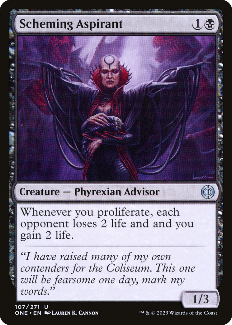 Scheming Aspirant [Phyrexia: All Will Be One] | Jomio and Rueliete's Cards and Comics