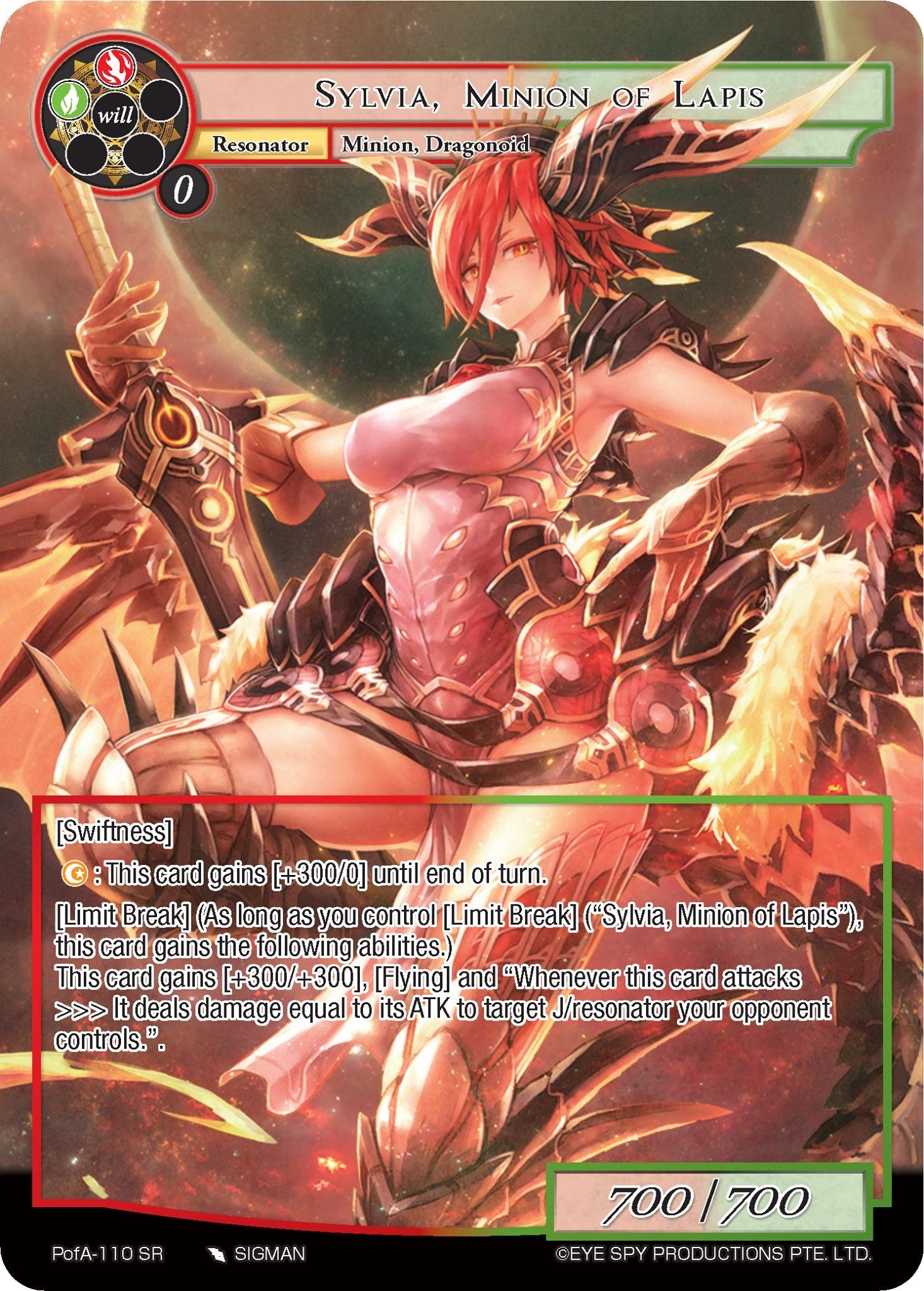 Sylvia, Minion of Lapis (Full Art) (PofA-110) [Alice Origin IV: Prologue of Attoractia] | Jomio and Rueliete's Cards and Comics