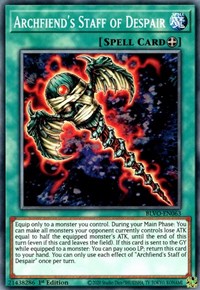 Archfiend's Staff of Despair [BLVO-EN063] Common | Jomio and Rueliete's Cards and Comics