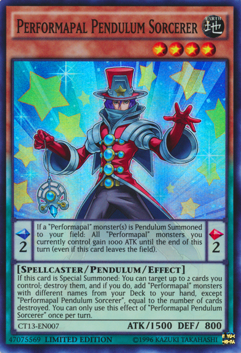 Performapal Pendulum Sorcerer [CT13-EN007] Super Rare | Jomio and Rueliete's Cards and Comics