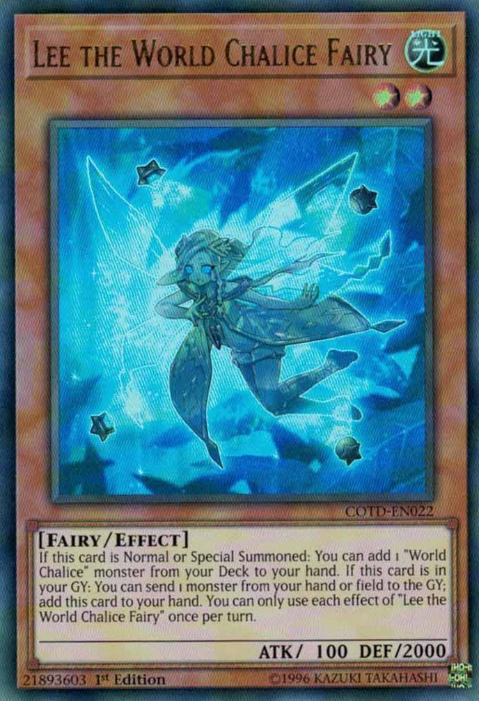 Lee the World Chalice Fairy [COTD-EN022] Ultra Rare | Jomio and Rueliete's Cards and Comics