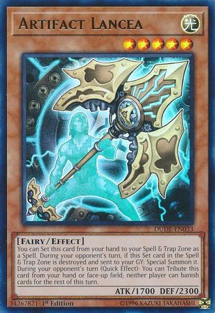 Artifact Lancea [DUDE-EN033] Ultra Rare | Jomio and Rueliete's Cards and Comics