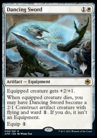 Dancing Sword (Promo Pack) [Dungeons & Dragons: Adventures in the Forgotten Realms Promos] | Jomio and Rueliete's Cards and Comics
